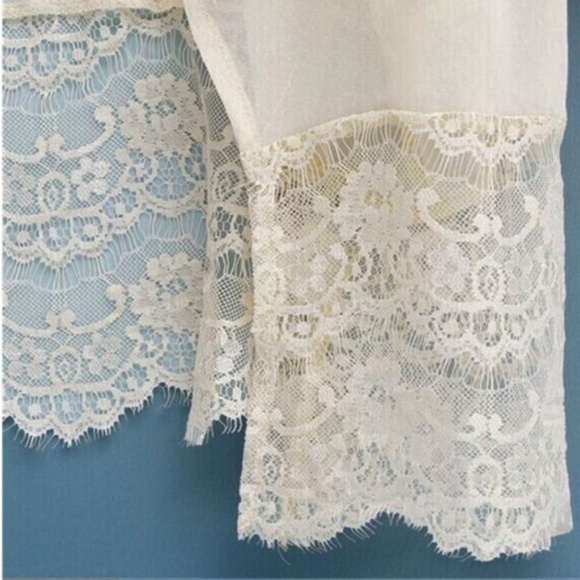 Casual Vintage Beach Kimono Coverup - Black Lace - Picture 5 of 6